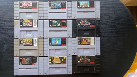 12 SUPER NINTENDO GAMES