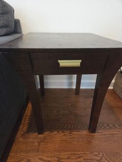 Rustic Solid Red Oak end table