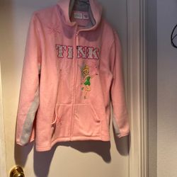 Tinker Bell Hoodie Zipper Jacket by Disney **Tink in Pink**