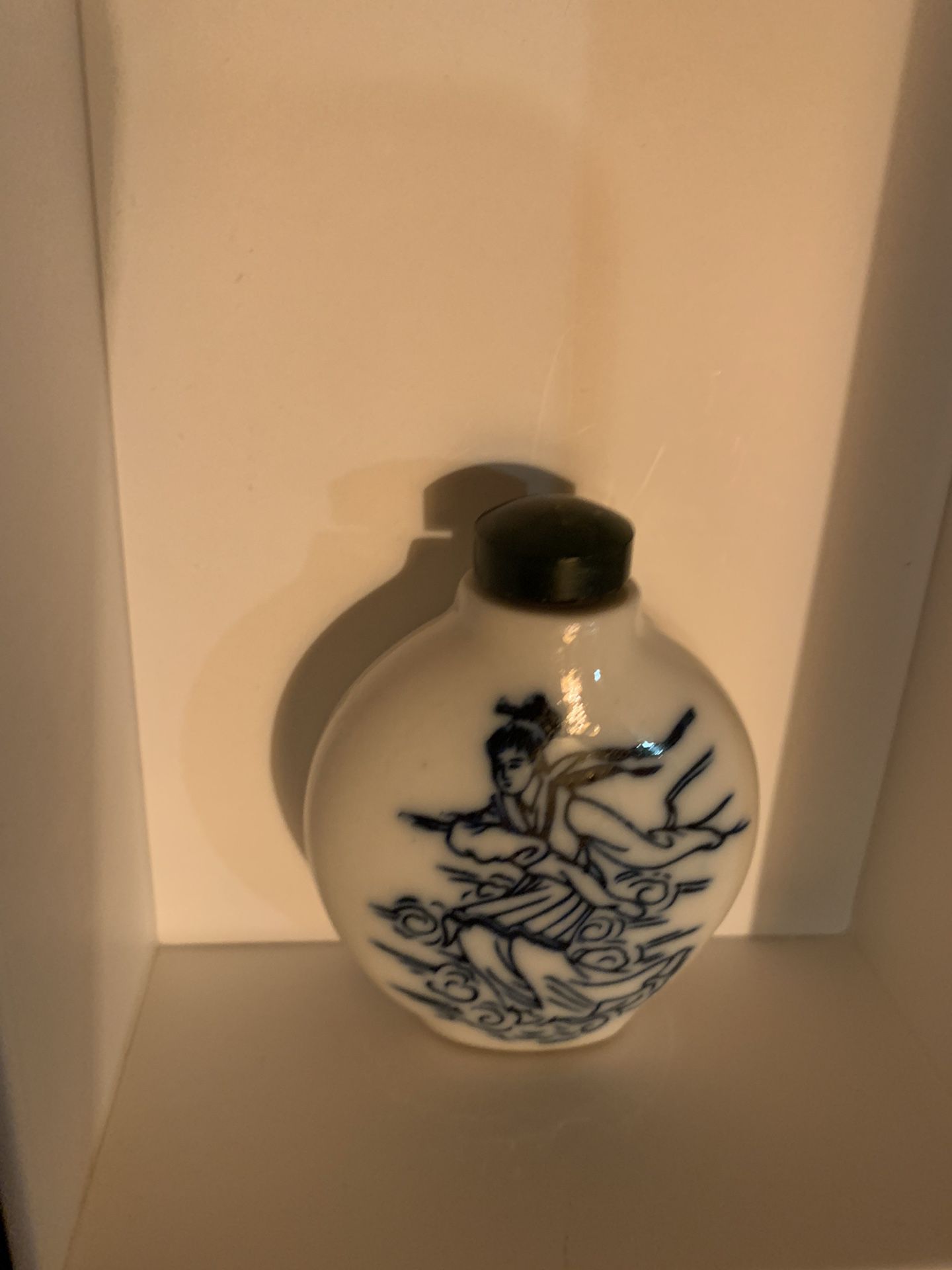 Vintage Ceramic Japanese Snuf Bottle