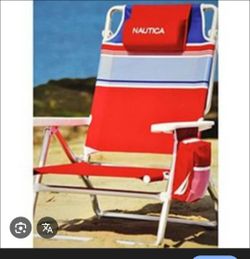 Red Nautica Beach Chair