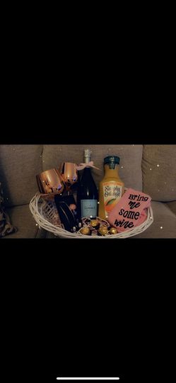 Mimosa Gift Basket For Her