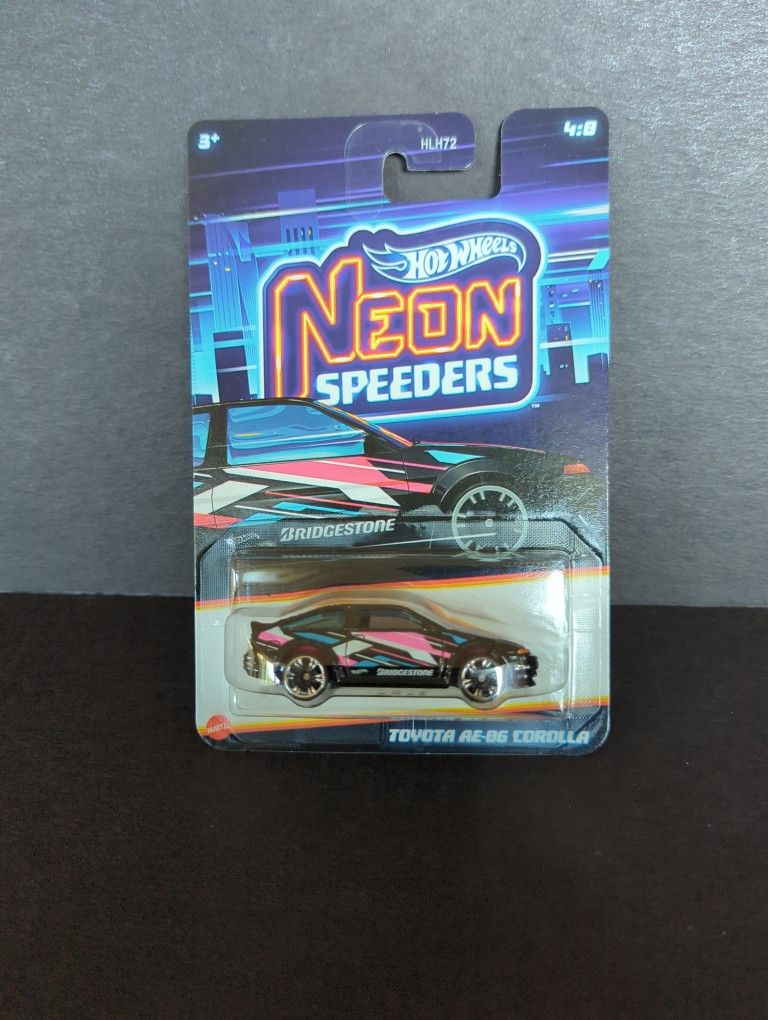 Hot Wheels Exclusive Neon Speeders Toyota AE-86 Corolla