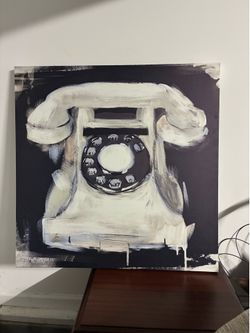 Modern abstract canvas painting