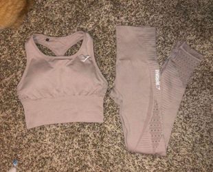 Gym shark High waisted nude Small Set 