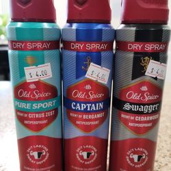 NEW Old Spice Dry Spray Antiperspirant 4.3oz