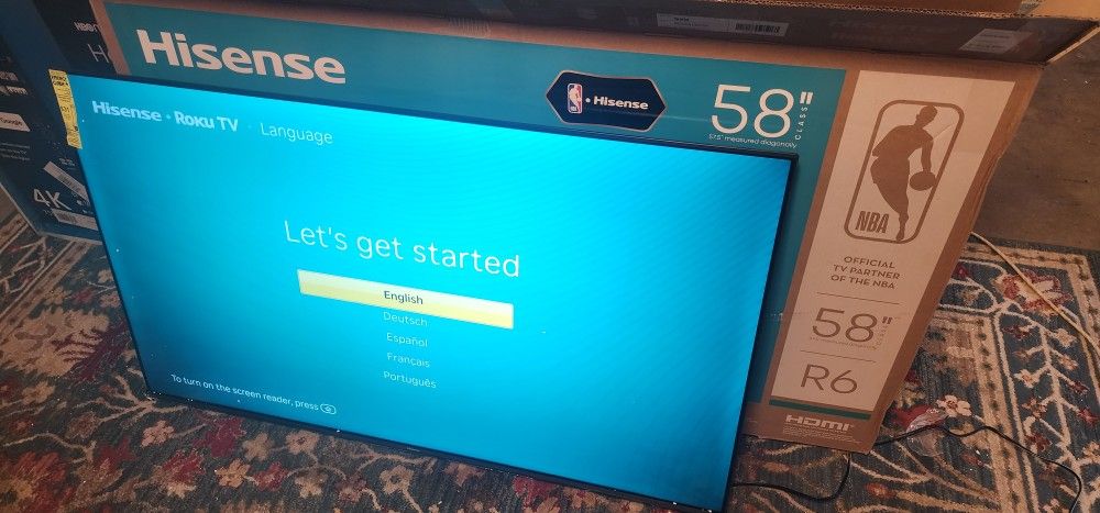 TV HISENSE 58" Roku Smart 4k