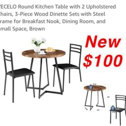 New Kitchen Table In Box 2 Chairs $100 Cash Only East Palmdale Off 47th