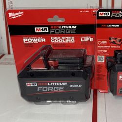 Milwaukee M18 8.0 Forge Battery. Model #48-11-1881. (1 Battery)