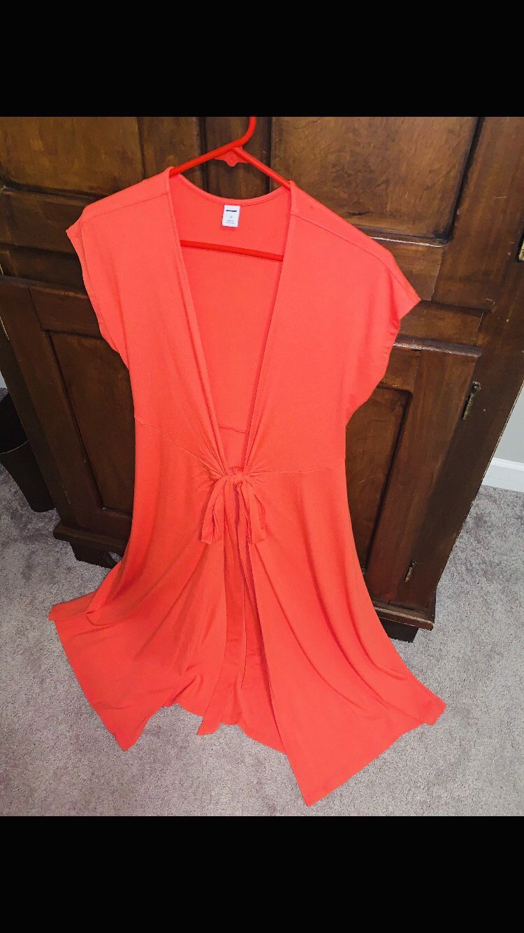 Brand new Old Navy Red Side-tie Dress