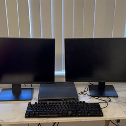 Desktop Computer + 2 Monitors – Ready to Use – $265Neg.