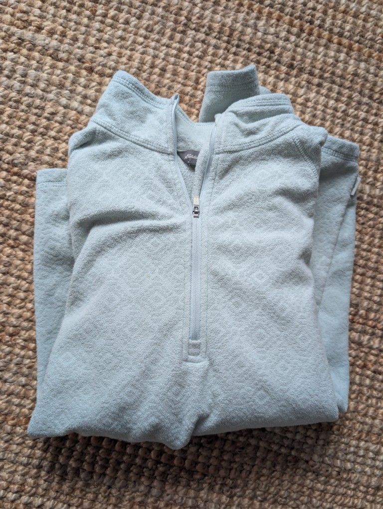 Eddie Bauer Mint Fleece Quarter Zip