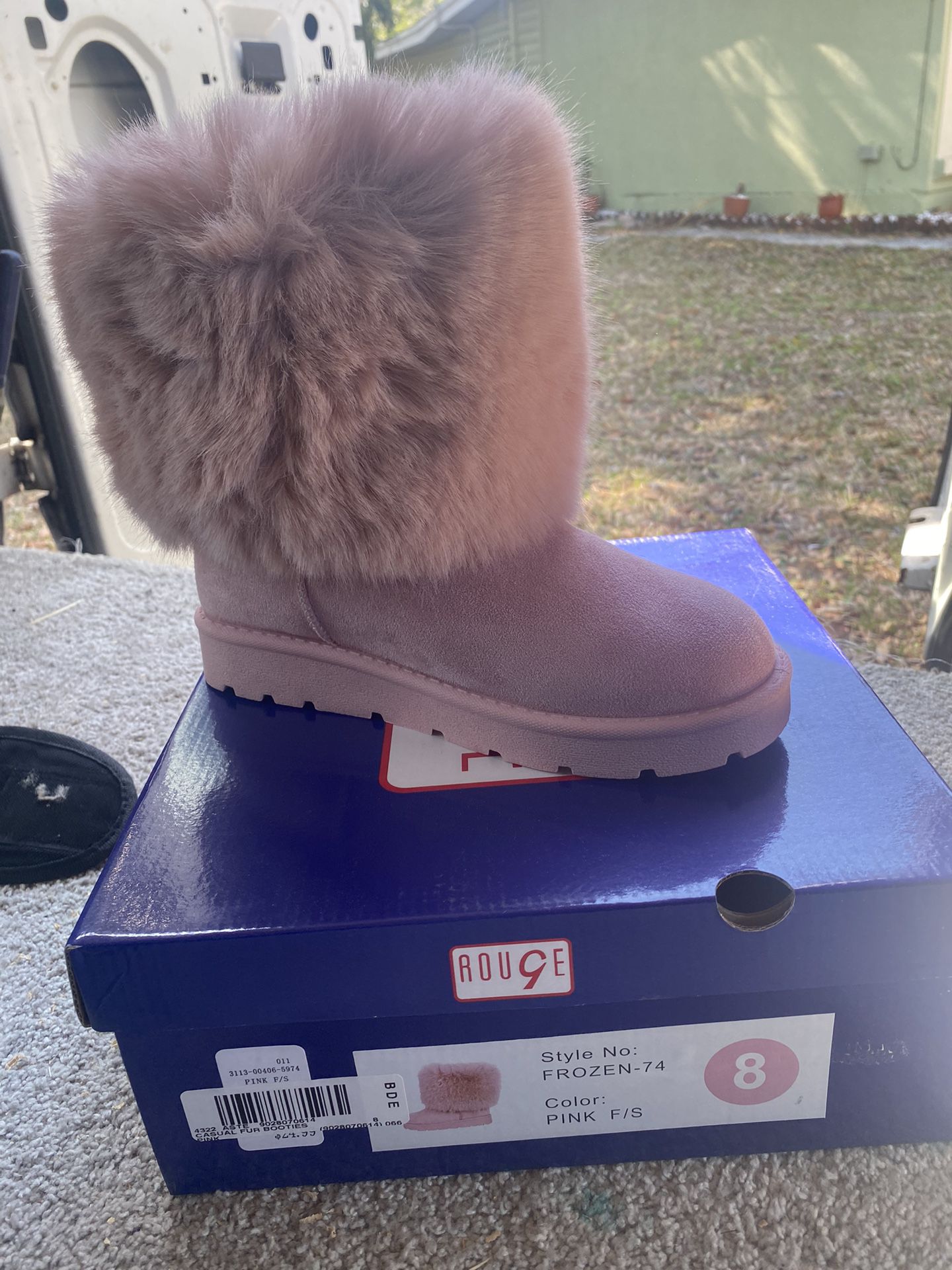 Size 8 Pink Boots