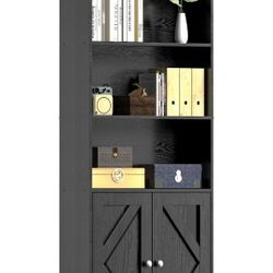 Black Bookcase Shelf Display