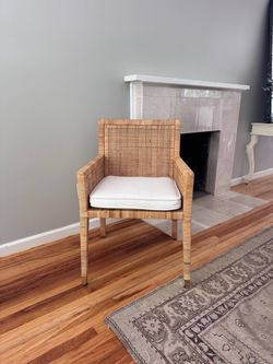 Serena & Lily Balboa Rattan Dining Armchair
