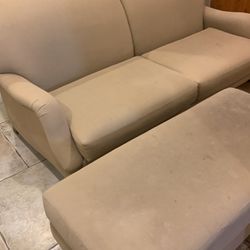 Sofa and foot rest