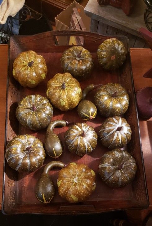 Bundle Of Pumpkins And Gords..