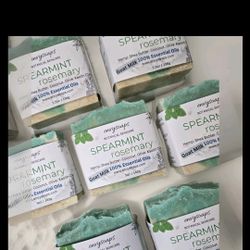 New Spearmint Rosemary Goatmilk Bar Soap