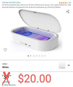 Portable UV Light Sanitizer For Phone And More