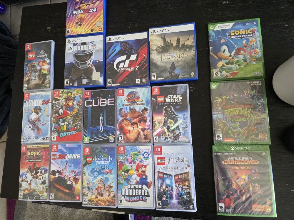 Barely Used Games For Sale (Switch, Ps5, Xbox)