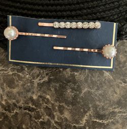 Pearl And Clear Rhinestone Hair pins For That Nice Special Event