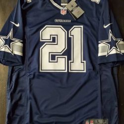 Men's dallas cowboys ezekiel cheap elliott nike navy game jersey