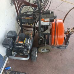 Pressure Washer And A Rotor Rooter 