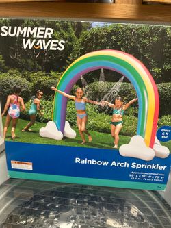 Summer waves rainbow arch sprinkler 6 feet tall brand new in box
