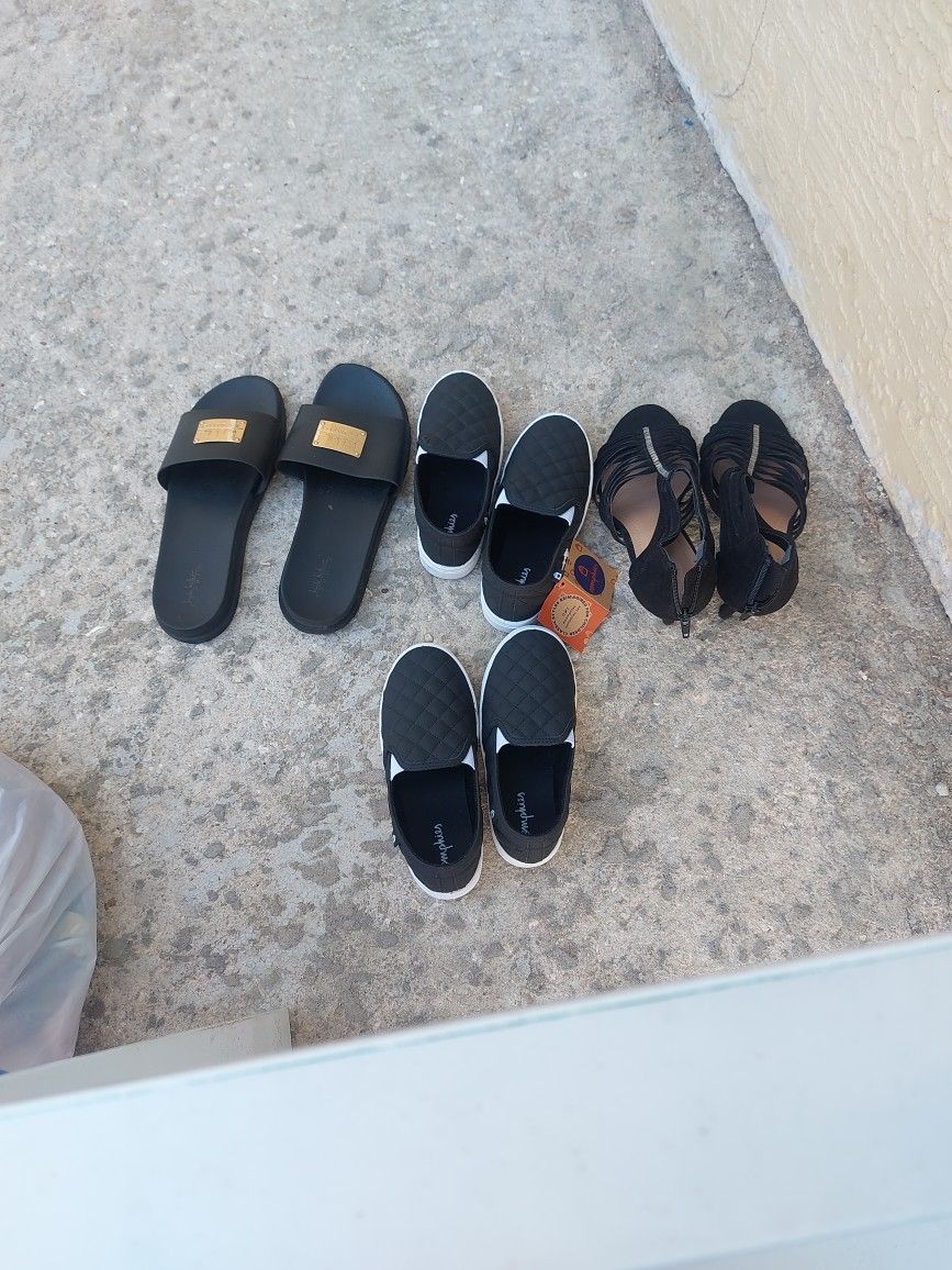 Nicole Miller Sandal 9 First Babies One Oomphies 12 And 13 Brand New The Heels Size9 Slightly Wear And The Sandal Too👠Style&co