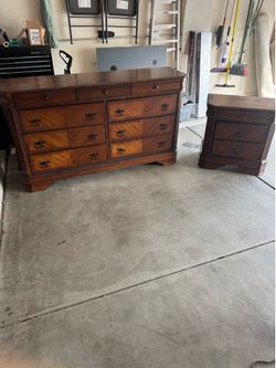 Matching dresser and night stand