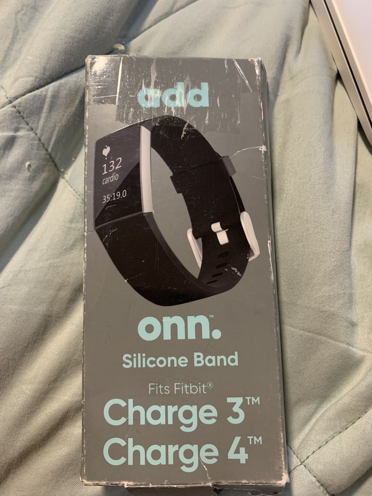 Add Onn. Silicone Band Fits Fitbit Charge 3TM & Charge 4 TM