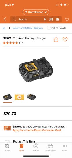 DEWALT 6 Amp Battery Charger