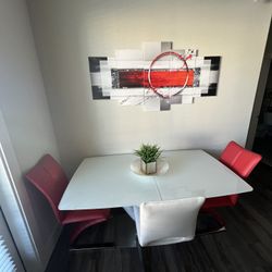 City Furniture Glass Top Dining Set