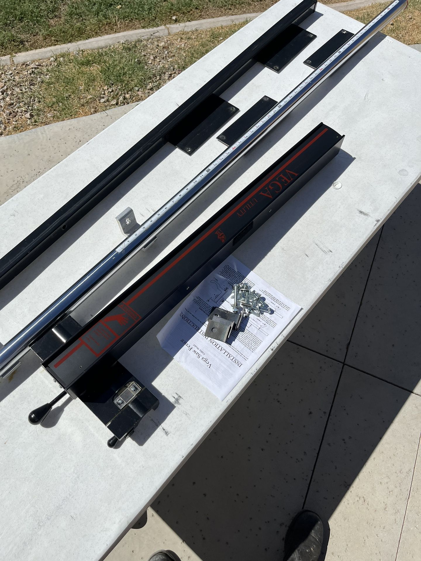 Vega 50” Table Saw Fence And Rails