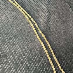24” Rope Chain $1,450 / Hollow / 