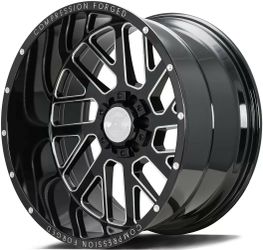 22x12 Axe 2.0 black n milled 6x135 6x139-44