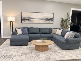 Gray sectional sofa couch sala