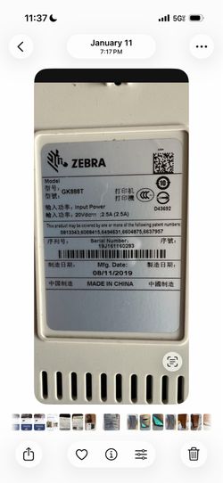 Branded Zabra Laser Label Printer