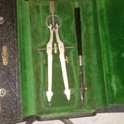 Official Vintage Dietzgen Pro Drafting Set In Button Padded Case