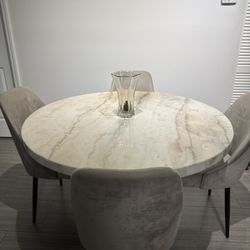 Marble Table With Chairs
