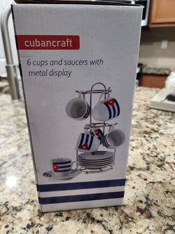 Cubancraft expresso cup and saucer set