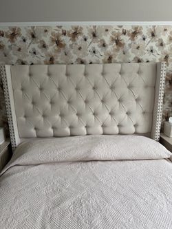 Tufted QUEEN Upholstered Headboard