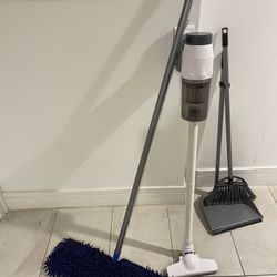 Mop, Vacuum, Broom With Dustpan