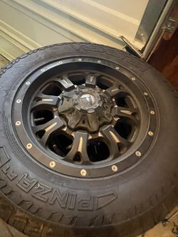Fuel 17” Rims With Tires 8x6.5 