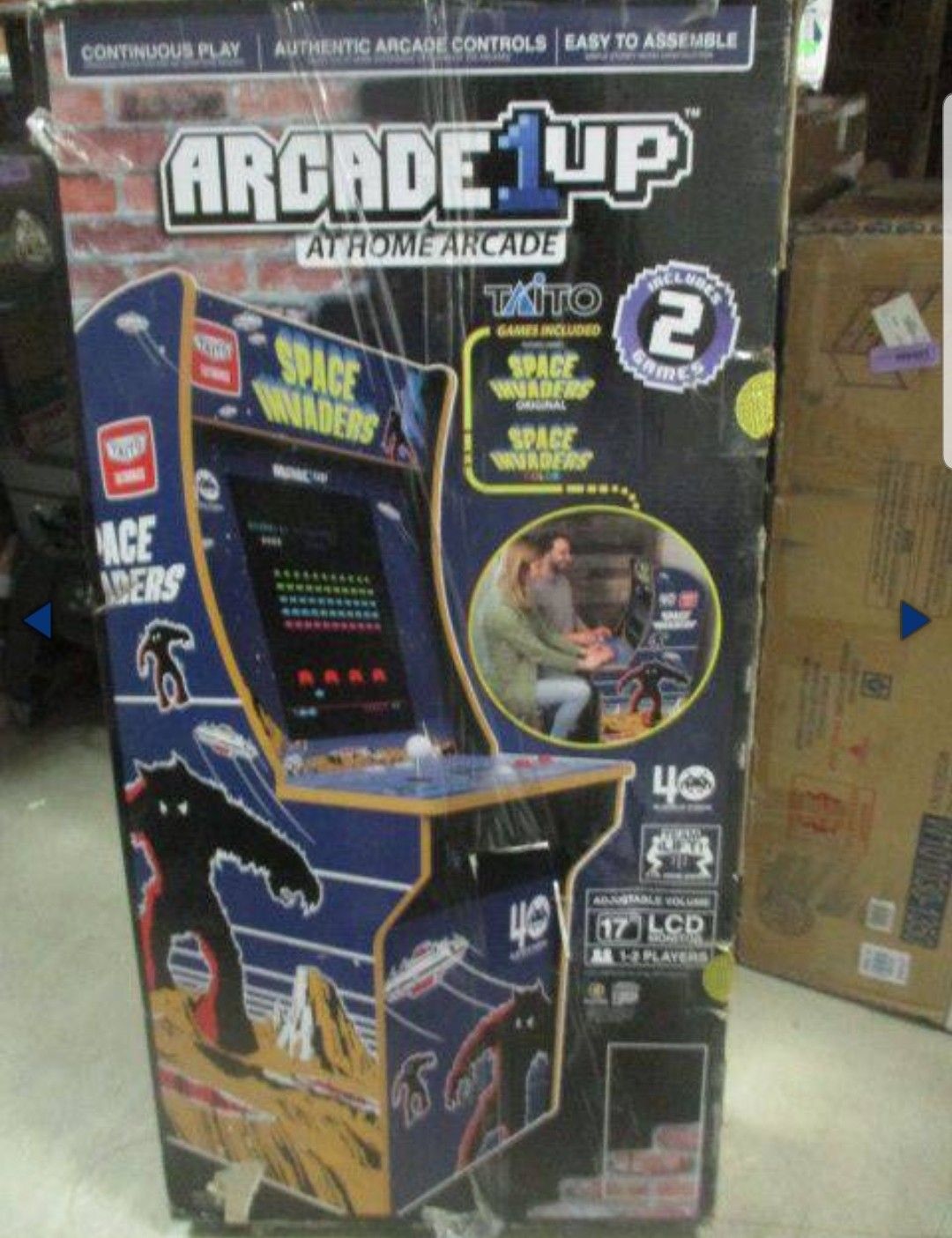 Space Invaders arcade game! Never used.