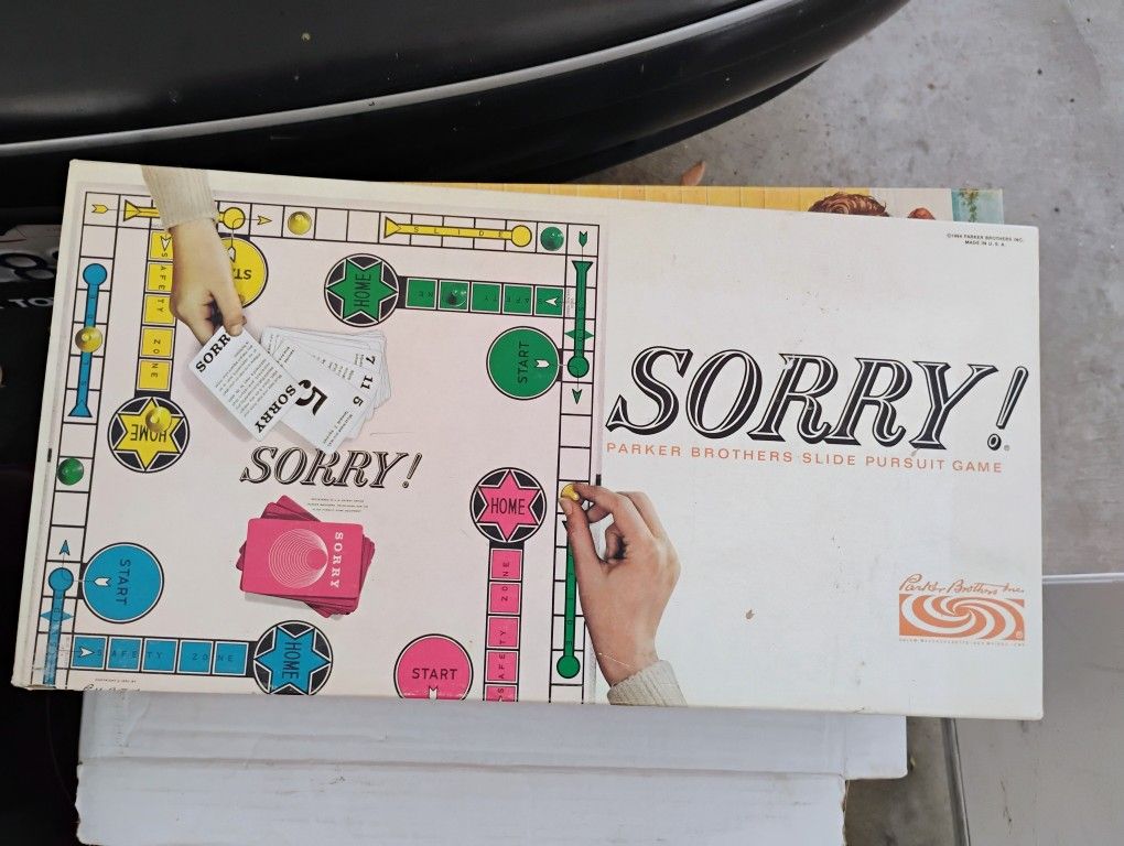 Vintage Board Game Sorry