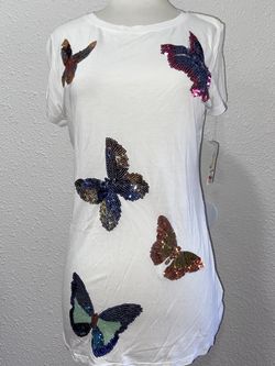 NWT size medium butterfly top