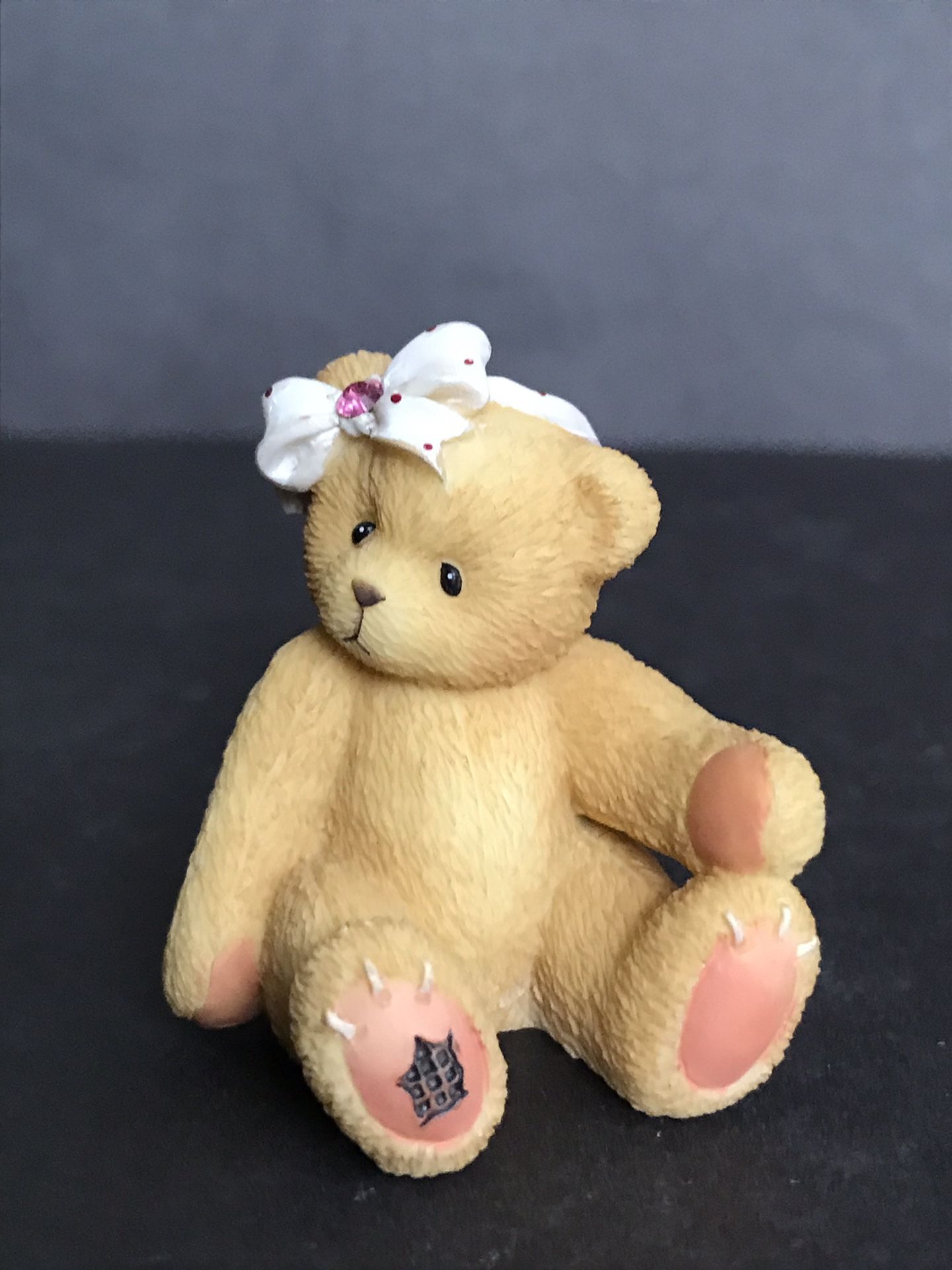 Enesco Cherished Teddies 1996 Little Sparkles Birthstone Bears With Genuine Austrian Crystal - Figurine