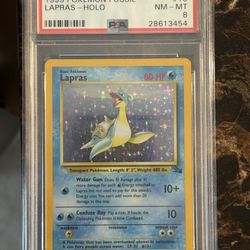 1999 Fossil Set Lapras PSA 8