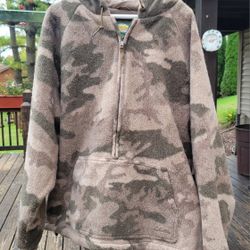 Cabela's Wooltimate WindShear Hooded Camo Pullover Western XL